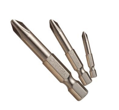 5件套6.3MM系列50MM长十字旋具头#0
