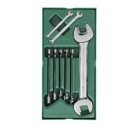 工具托组套-10件双开口扳手及两用扳手